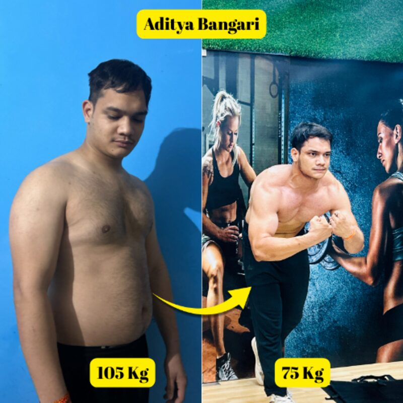 Aditya Bangari ā 105 kg to 75 kg