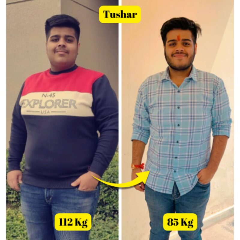 Tushar ā 112 kg to 85 kg